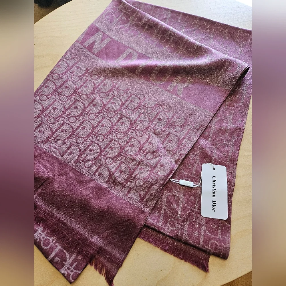 Scarf Christian Dior Brand Original European Luxury Item with Tags in Dior bag